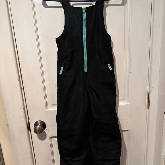 Champion Kids Black Overalls with Teal Accents - Picture 1 of 3